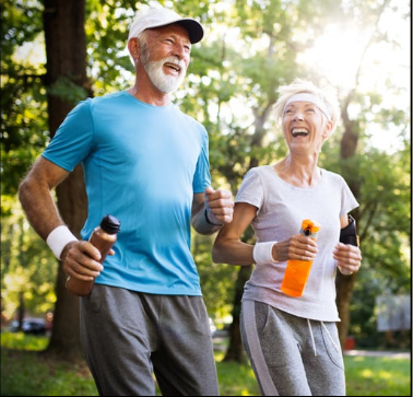 Two adults exercising to support mobility and an active lifestyle in Frederick, MD