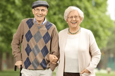 Senior couple enjoying an active lifestyle in Frederick, MD