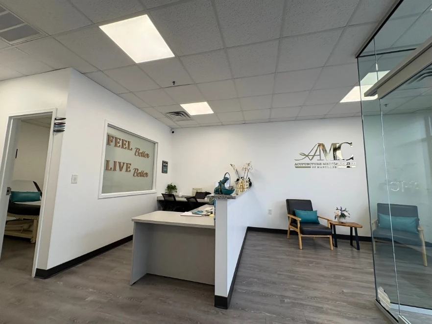 Treatment room at Acupuncture Medical Clinic of Maryland in Frederick, MD